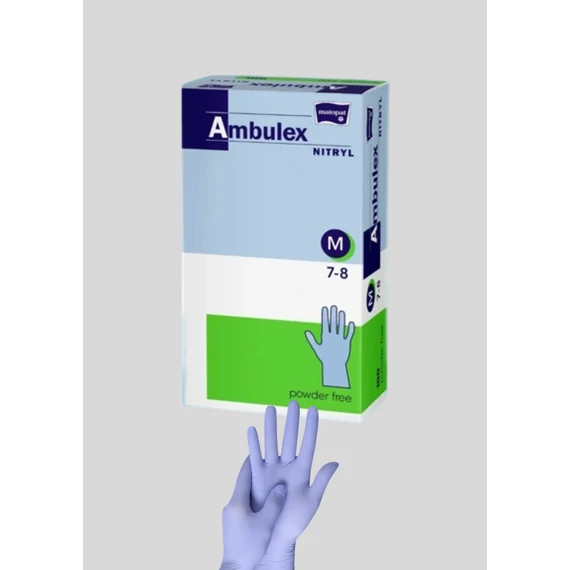 Ambulex nitril púdermentes kesztyű 100db