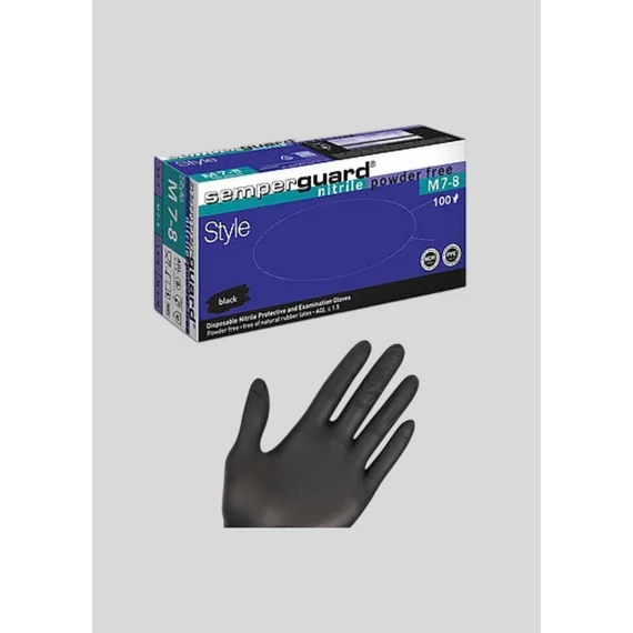 Semperguard nitril púdermentes kesztyű 100db